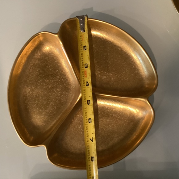 Pickard China Divided Relish Plate/Tray 3 Compartments  #742 gold 8" - Picture 3 of 4